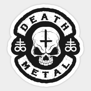 DEATH METAL - SKULL - HEAVY METAL Sticker